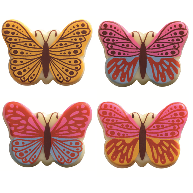 Obrázek produktu PCB ČOKOLÁDOVÝ DEKOR MOTÝLCI 4 druhy 208 ks