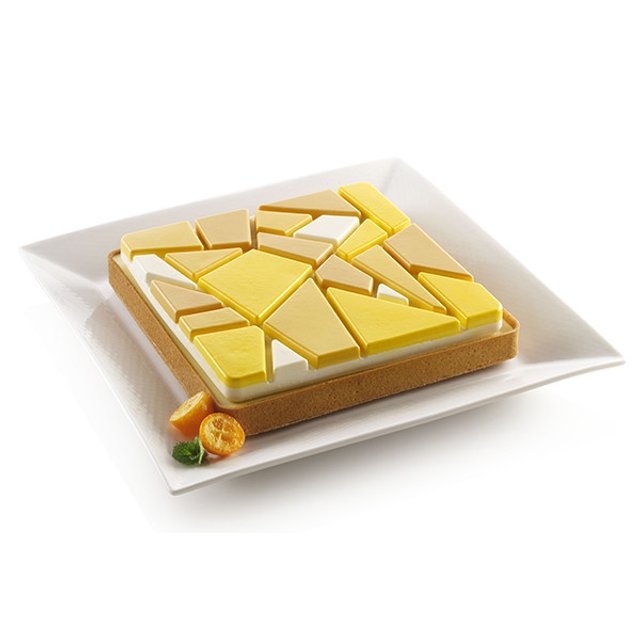 Obrázek produktu SIL KIT TARTE RING FORMA SILIKON A RÁFEK - mozaika-180x180mm v.19mm 1ks