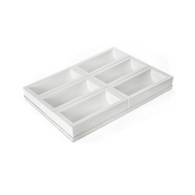 Obrázek produktu SIL FORMA SILIKON bílá - DORTOVÁ TUNEL 250x90mm v.70mm 1300ml SADA 6ks