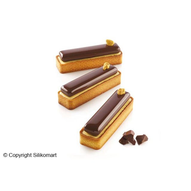 Obrázek produktu SIL KIT TARTE RING FORMA SILIKON A RÁFKY - ECLAIR 120x35mm v.20mm 6ks