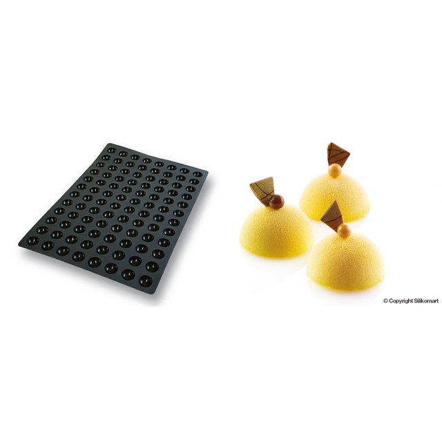 Obrázek produktu SIL FORMA SILIKON černá - MINI POLOKOULE Ø35mm v.17mm 11ml