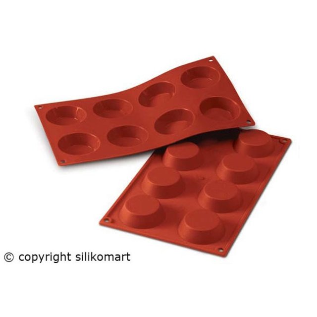 Obrázek produktu SIL FORMA SILIKON terakota - TARTALETKA Ø60mm v.17mm 40ml 8ks