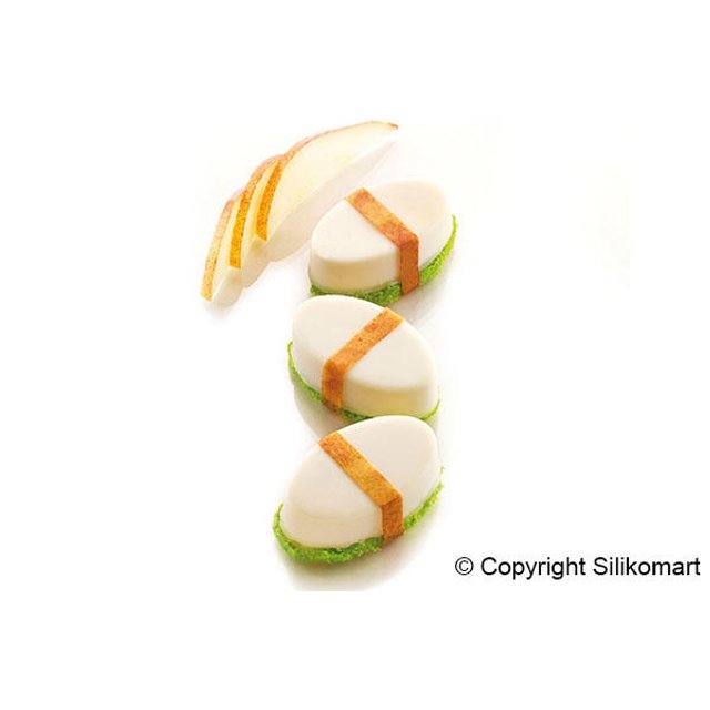 Obrázek produktu SIL FORMA SILIKON bílá - SUSHI GUNKAN, 5,5x3,3x2cm