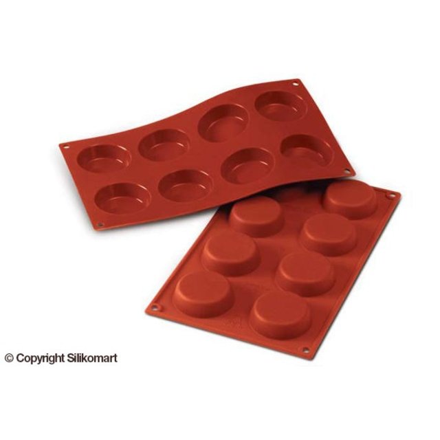 Obrázek produktu SIL FORMA SILIKON terakota - KOLÁČ Ø60mm v.17mm 42ml 8ks