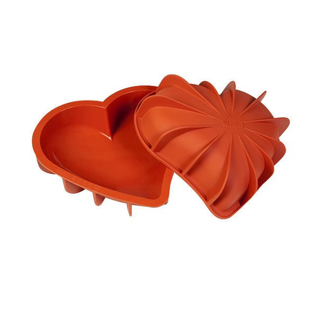 Obrázek produktu SIL FORMA SILIKON terakota - DORTOVÁ SRDCE 205x186mm v.54mm 1100ml 1ks