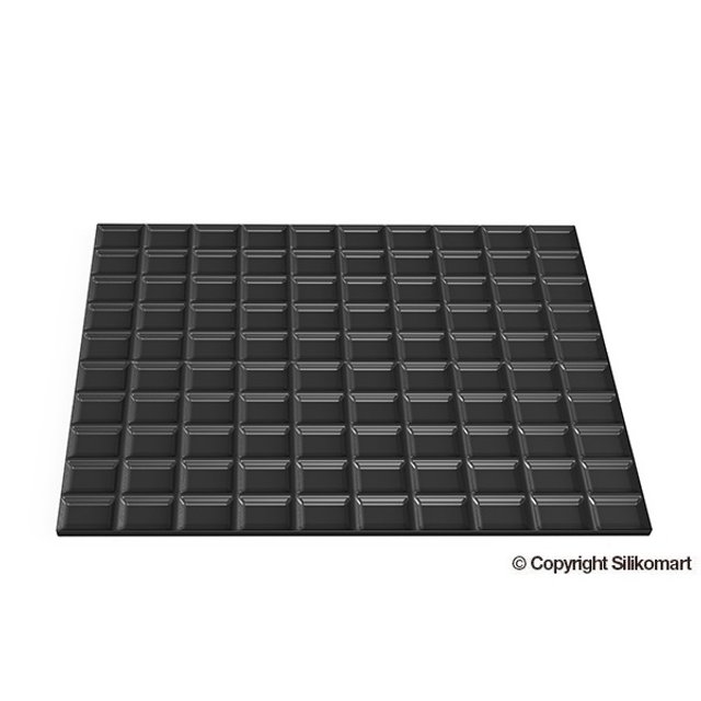 Obrázek produktu SIL PEČÍCÍ PLÁT SILIKON černý - RELIÉF TABULKA k formě BUCHE