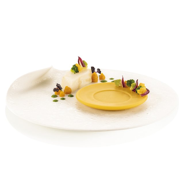 Obrázek produktu SIL FORMA SILIKON žlutá - PIATTO 8.0 (talíř) pr.115mm v.15mm 480ml 6ks