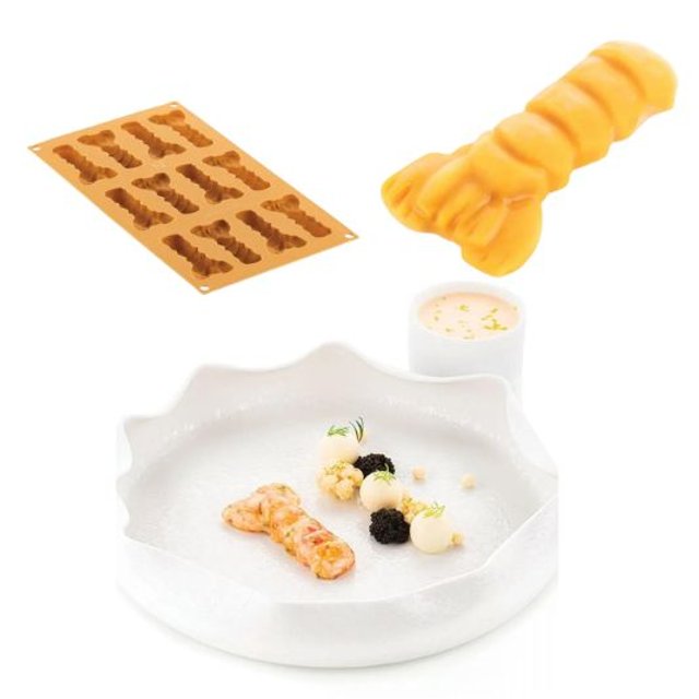 Obrázek produktu SIL FORMA SILIKON žlutá - SCAMPO 20 KREVETA 12ks 81x42x14mm 20ml