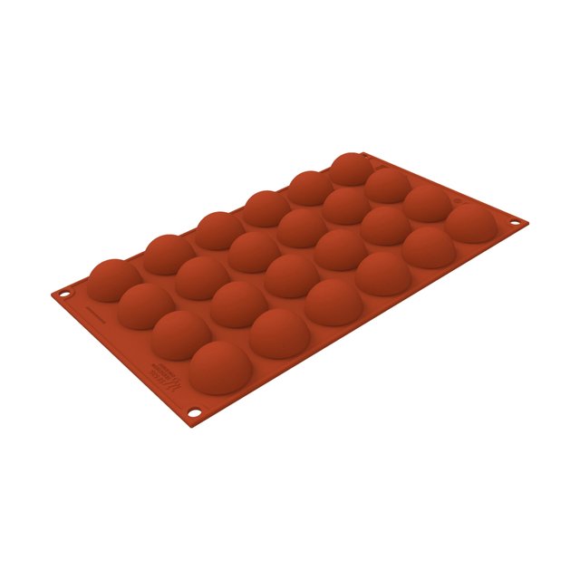 Obrázek produktu SIL FORMA SILIKON terakota - POLOKOULE Ø35mm v.20mm 13ml 24ks