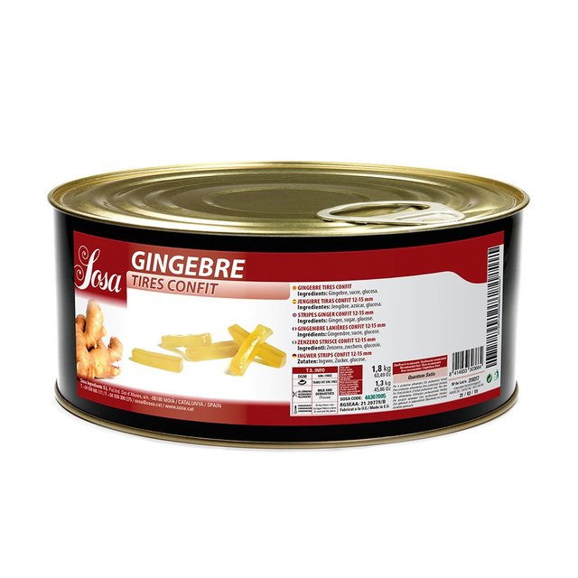 Obrázek produktu SOSA KANDOVANÝ ZÁZVOR PROUŽKY 1,8kg