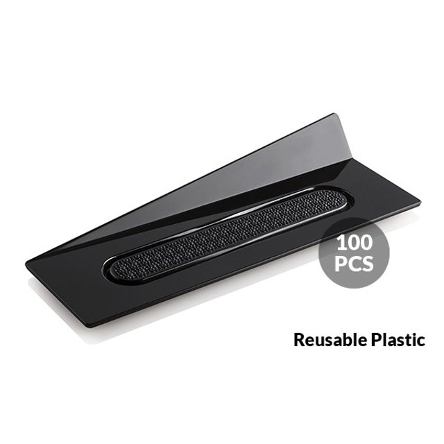 Obrázek produktu SIL PODNOS pod dezert OBDÉLNÍKOVÝ ČERNÝ pod eclair 140x40mm 100ks