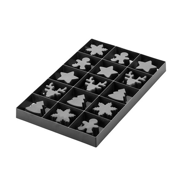 Obrázek produktu SIL FORMA TERMOPLAST černá - VOILA COOKIE-WINTER HOLIDAY-240x150,v.20mm