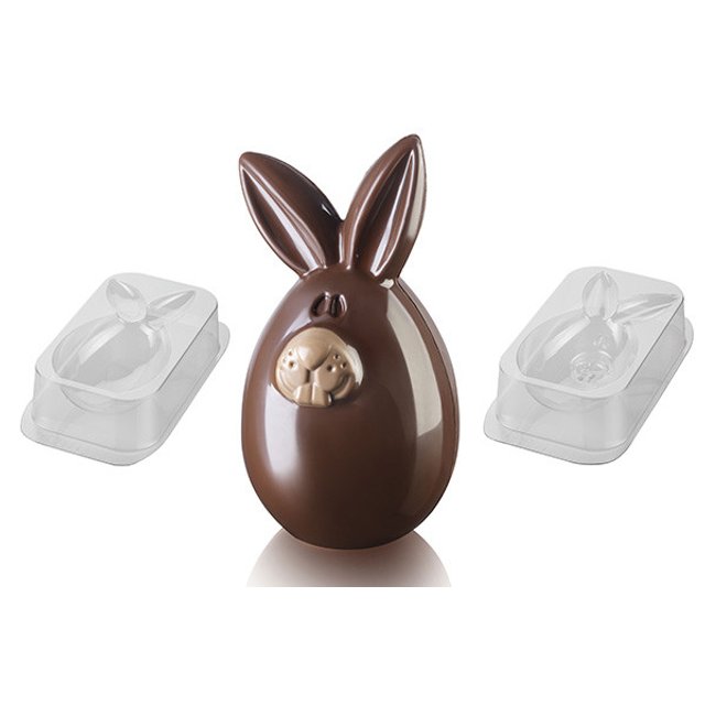 Obrázek produktu SIL FORMA NA ČOKOLÁDU PLAST - LUCKY BUNNY sada na figurku zajíčka 28,5x15x5,8CM
