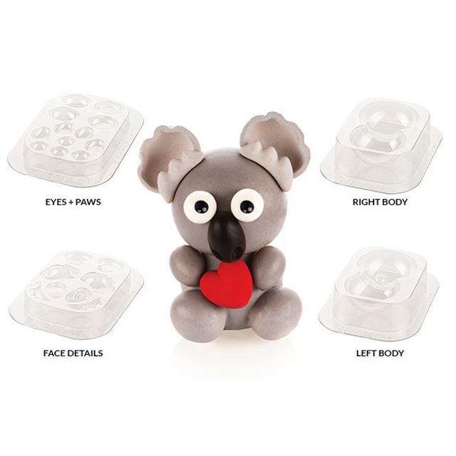 Obrázek produktu SIL FORMA NA ČOKOLÁDU PLAST - KIT KOALA sada na figurku koala