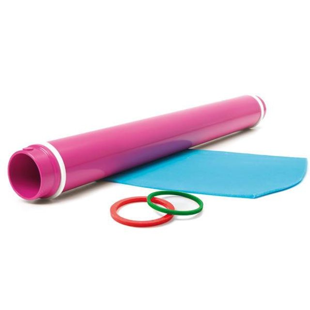 Obrázek produktu SIL VÁLEČEK PLAST bílý 40cm pr.4cm s kroužky regulující šířku těsta