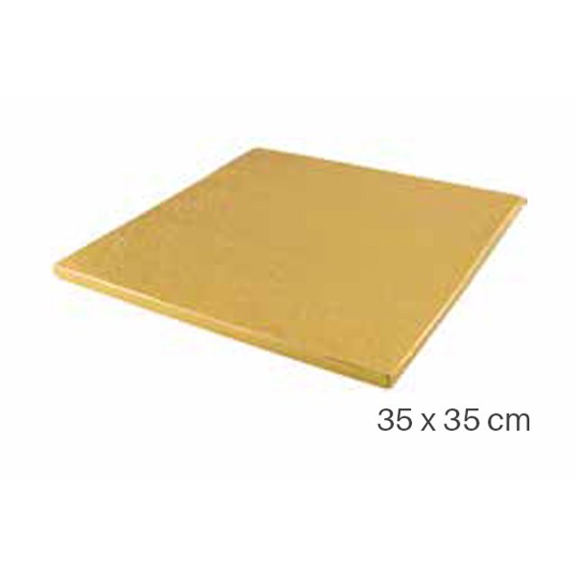 Obrázek produktu SIL PODLOŽKA DORTOVÁ SILNÁ - ZLATÁ 35x35cm v.1,2cm