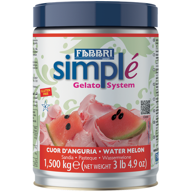 Obrázek produktu FABBRI SIMPLE ČERVENÝ MELOUN (ANGURIA) 8x1,5 kg