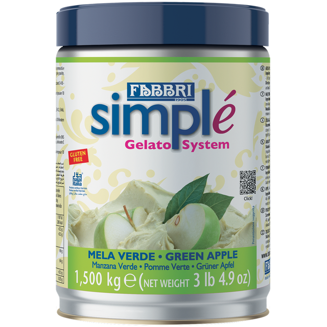 Obrázek produktu FABBRI SIMPLE ZELENÉ JABLKO (MELA VERDE) 8x1,5 kg