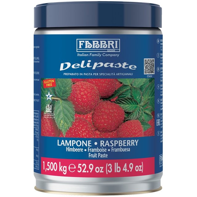 Obrázek produktu FABBRI Delipaste MALINA (raspberry) EU bez AZO 8x1,5kg