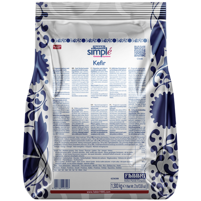 Obrázek produktu FABBRI SIMPLE KEFÍR 10x1,3 kg