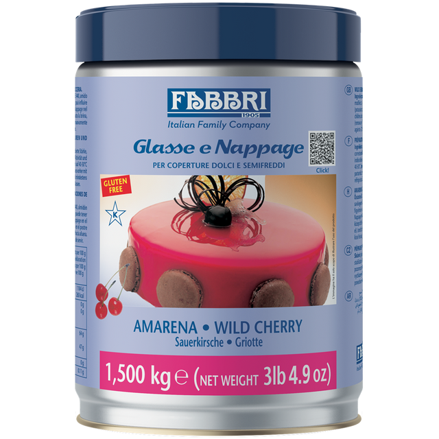 Obrázek produktu FABBRI Nappage višeň amarena - glazé 3x1,5kg