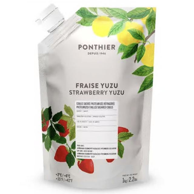 Obrázek produktu PONTHIER COULIS JAHODA a YUZU chlazené 6x1kg