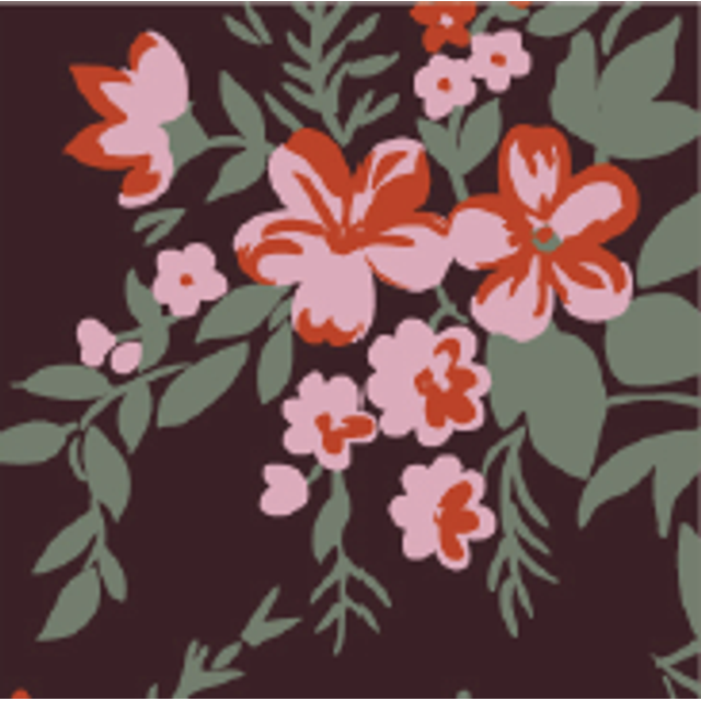 Obrázek produktu PCB ČOKOLÁDOVÝ DEKOR ČTVEREC KYTIČKY 2,5x2,5cm 770ks