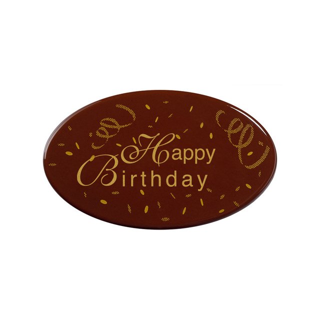 Obrázek produktu PCB ČOKOLÁDOVÝ DEKOR HAPPY BIRTHDAY 72ks