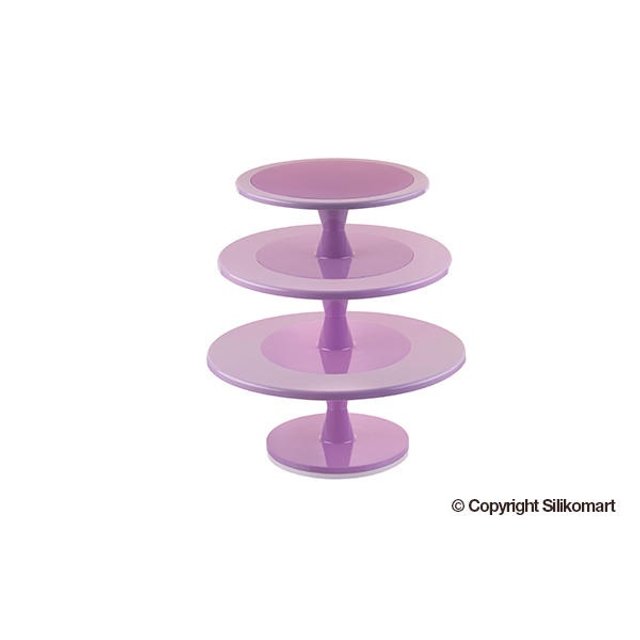 Obrázek produktu SIL STOJAN DORTOVÝ - RŮŽOVÝ 1-3 patra pr.24+30+35cm
