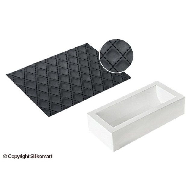 Obrázek produktu SIL FORMA SILIKON bílá - KMEN + plát se vzorem matelasse