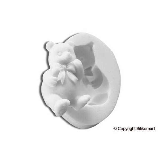 Obrázek produktu SIL FORMA SILIKON NA CUKROVOU HMOTU - MEDVĚD s mašlí