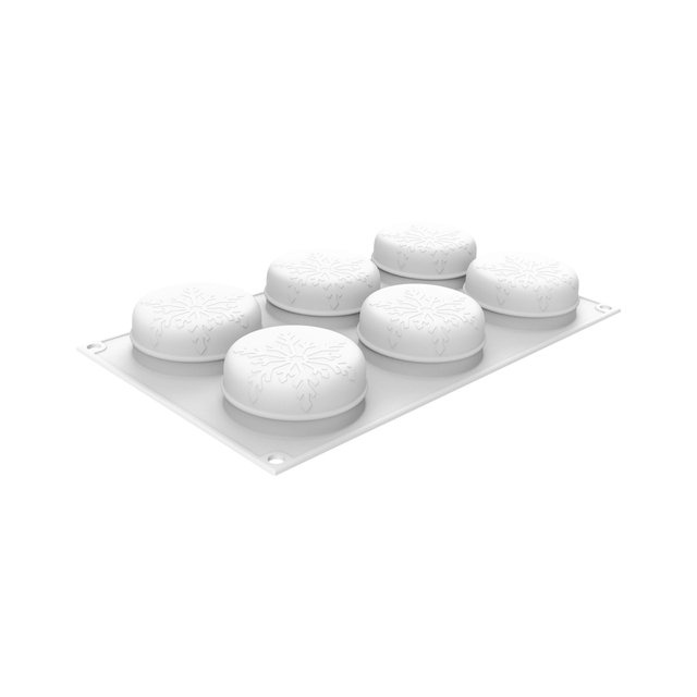 Obrázek produktu SIL FORMA SILIKON bílá - NEVE 110 (vločka)  Ø70mm v.30mm 110ml