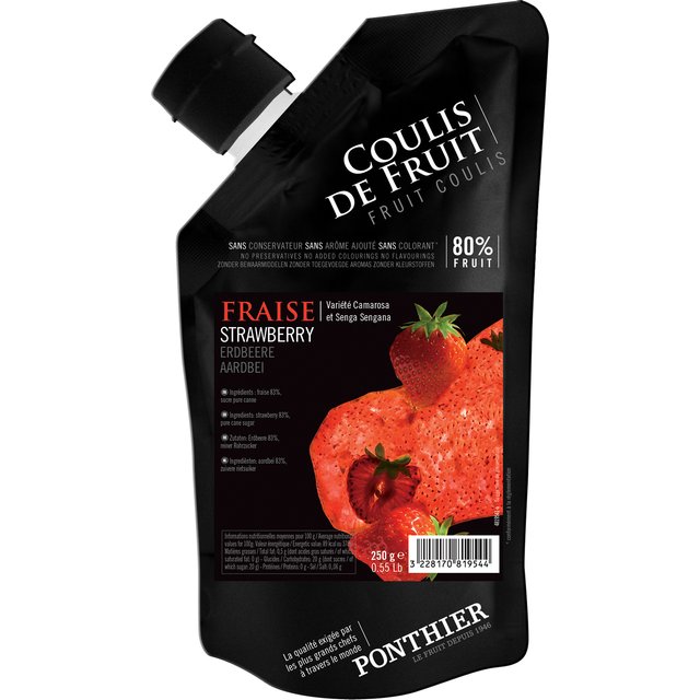 Obrázek produktu PONTHIER COULIS JAHODA (Strawberry) chlazené 10x250g