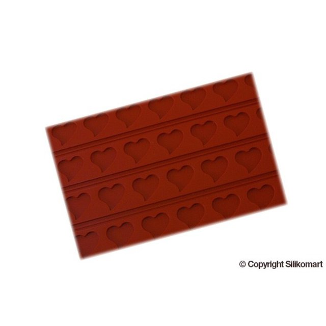 Obrázek produktu SIL PEČÍCÍ PLÁT SILIKON terakota - RELIÉF SRDCE 60x40cm