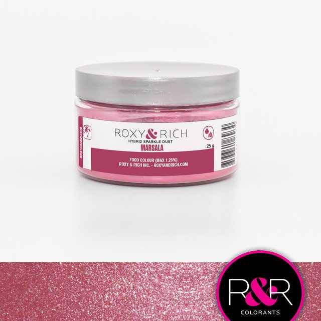 Obrázek produktu RR TŘPYTIVÝ PUDR - růžový tmavě Marsala 25g