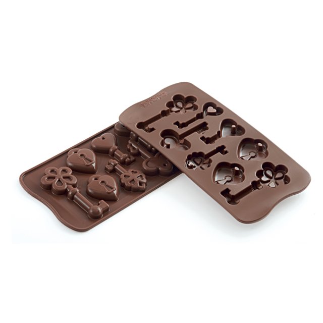 Obrázek produktu SIL FORMA SILIKON na ČOKOLÁDOVÉ BONBONY - KLÍČE A ZÁMKY