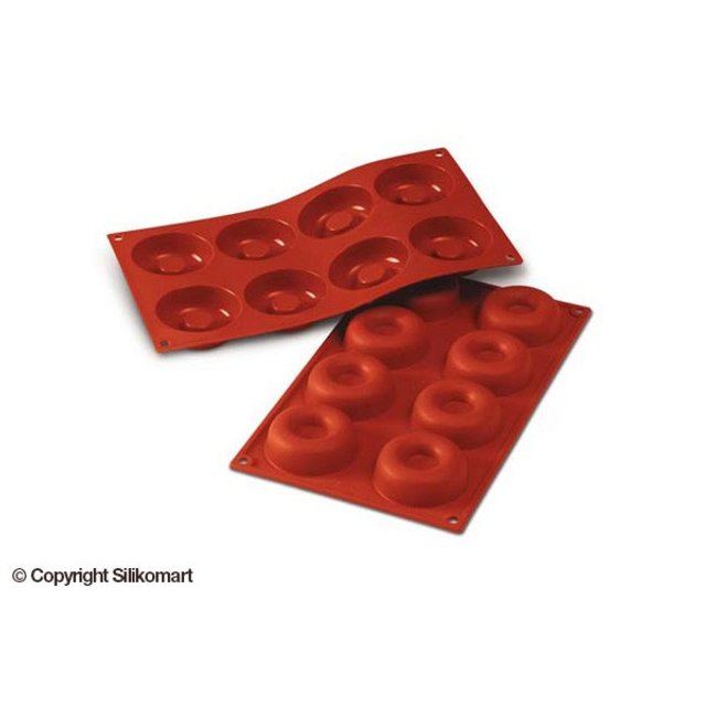 Obrázek produktu SIL FORMA SILIKON terakota - SAVARIN KOLEČKO Ø65mm v.21mm 50ml 8ks