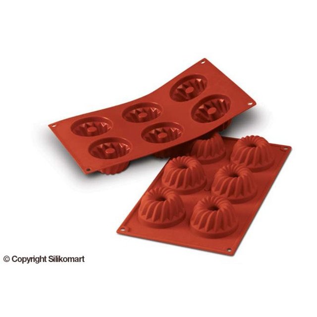 Obrázek produktu SIL FORMA SILIKON terakota - BÁBOVKY Ø70mm v.36mm 80ml 6ks