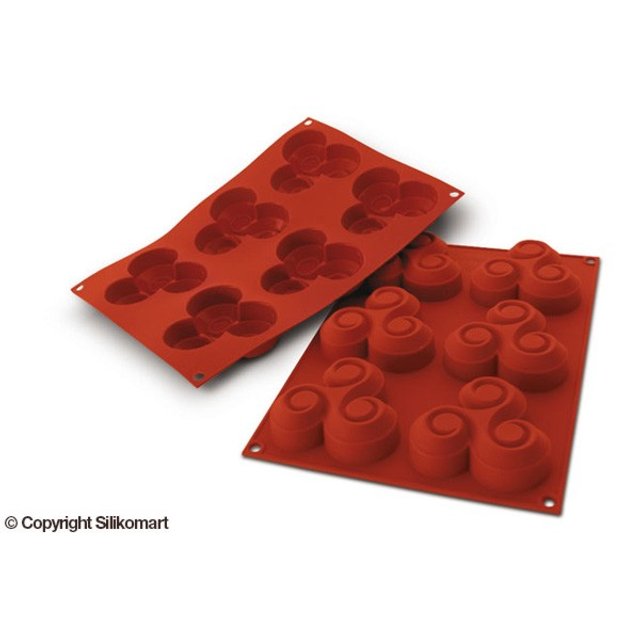 Obrázek produktu SIL FORMA SILIKON terakota - TRISKEL 90x90mm v.23mm 90ml 6ks