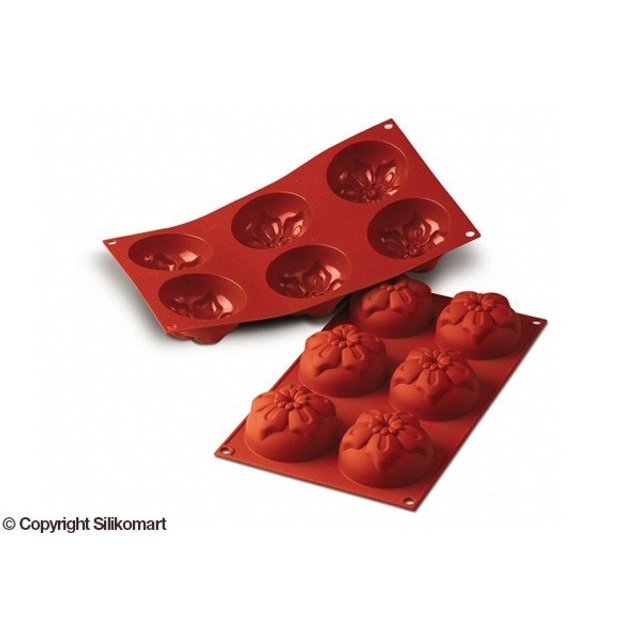 Obrázek produktu SIL FORMA SILIKON terakota - KYTIČKA Ø76mm v.40mm 115ml 6ks