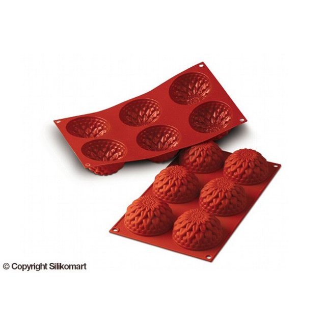 Obrázek produktu SIL FORMA SILIKON terakota - JIŘINKA Ø78mm v.40mm 115ml 6ks