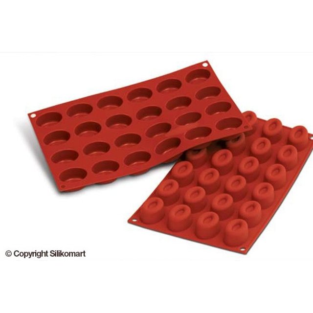 Obrázek produktu SIL FORMA SILIKON terakota - SAVARIN OVÁL 44x32mm v.24,5mm 16ml 24ks