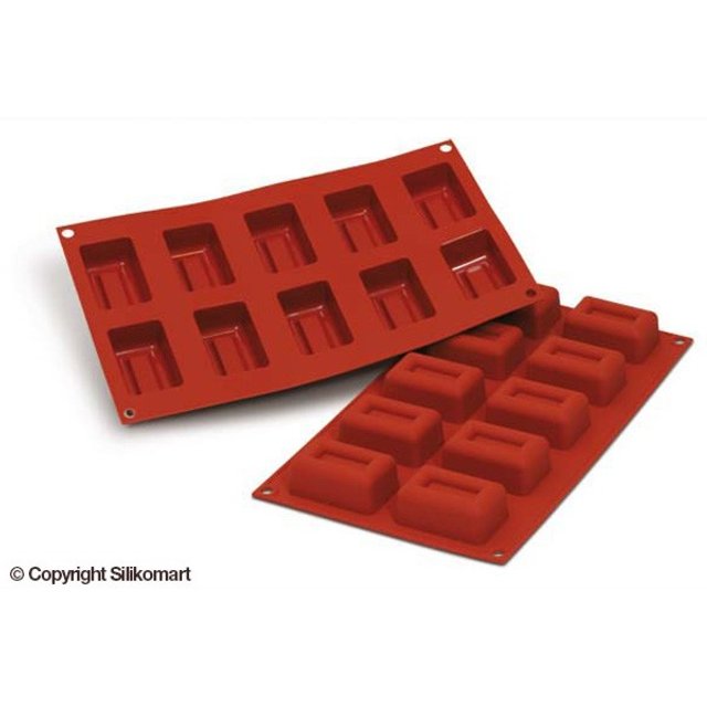 Obrázek produktu SIL FORMA SILIKON terakota - SAVARIN KVÁDR 58x37mm v.25mm 45ml 10ks