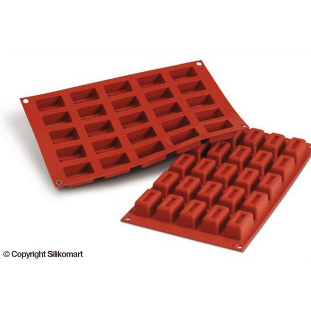 Obrázek produktu SIL FORMA SILIKON terakota - SAVARIN KVÁDR 41x23mm v.20mm 16ml 25ks