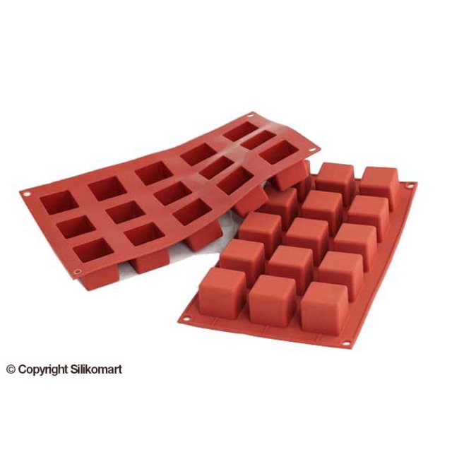 Obrázek produktu SIL FORMA SILIKON terakota - KOSTKA 35x35mm v.35mm 42ml 15ks