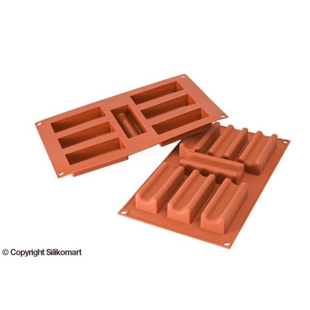 Obrázek produktu SIL FORMA SILIKON terakota - KVÁDR s drážkou 95x35mm v.25mm 68ml 7ks