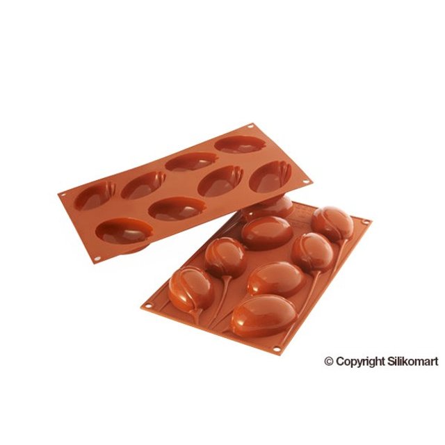 Obrázek produktu SIL FORMA SILIKON terakota - TULIPÁN 76x50mm v.29mm 62ml 8ks