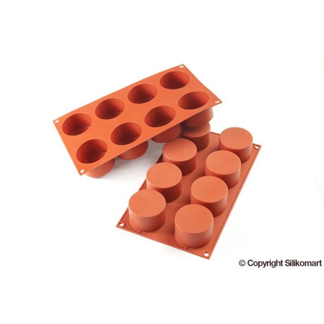 Obrázek produktu SIL FORMA SILIKON terakota - MONOPORCE KOLEČKO Ø63mm v.40mm 123ml 8ks