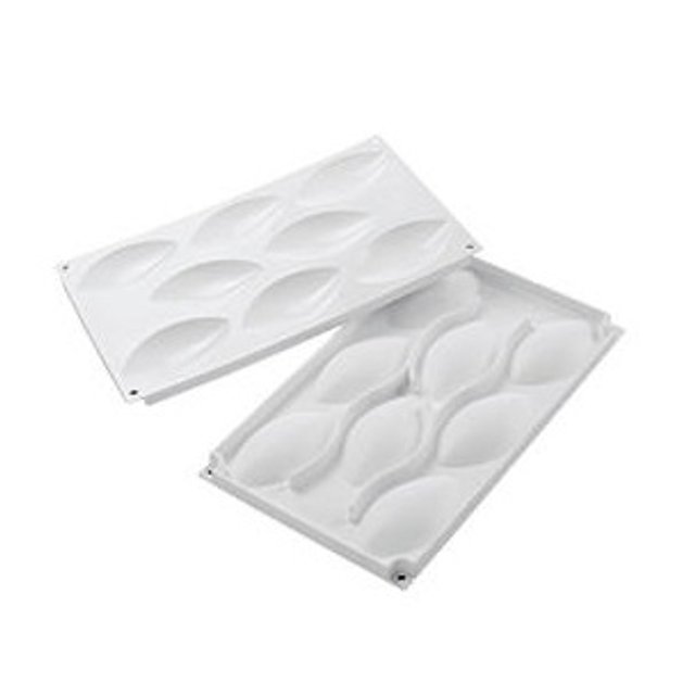 Obrázek produktu SIL FORMA SILIKON bílá - 8x tvar 9,5x5,25x1,1cm