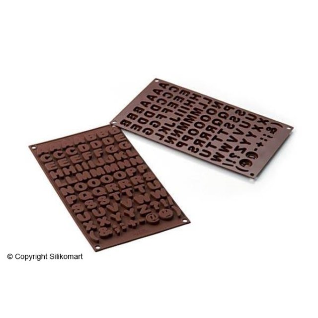 Obrázek produktu SIL FORMA SILIKON terakota - PÍSMENA v.8mm 1,4ml 81ks